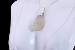 Golden Threads – Rutilated Quartz Pendant