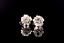 Silver and Copper Floral Earrings: One-of-a-kind Artisan Jewelry #110