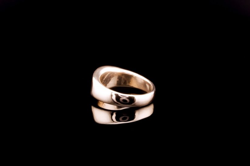 Bronze Signet ring: One-of-a-kind artisan jewelry #071