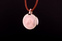 Argentinian Bronze-Copper Spiral Harmony Pendant: Unique Artisan Jewelry #090