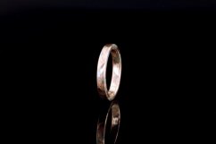 Unique copper-silver tricolored ring: One-of-a-kind jewelry #029